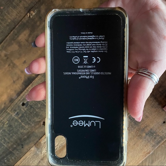 LuMee Duo Selfie Glitter Marble Pink IPhone Case - Picture 10 of 12